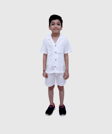 White Car Co-ord Set