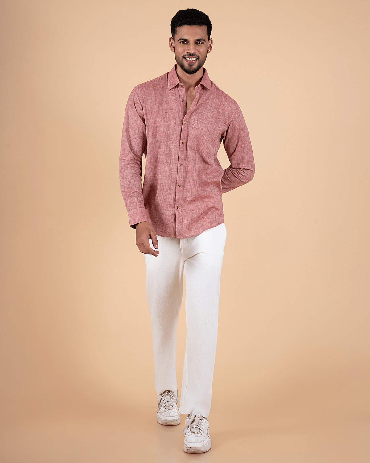 Earth Tone Full Sleeve Men Shirt - Image 3