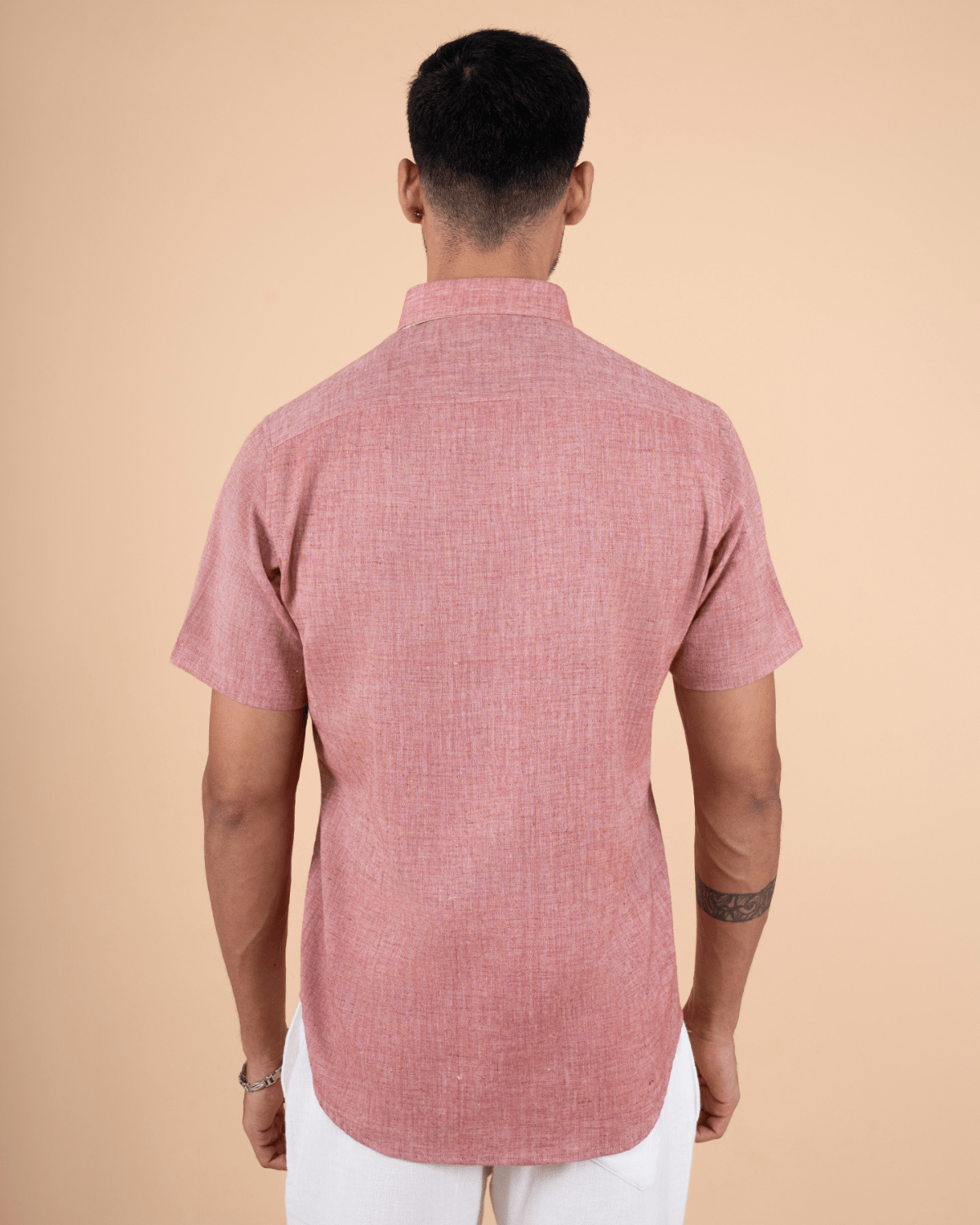 Earth Tone Half Sleeve Men Shirt - Image 6