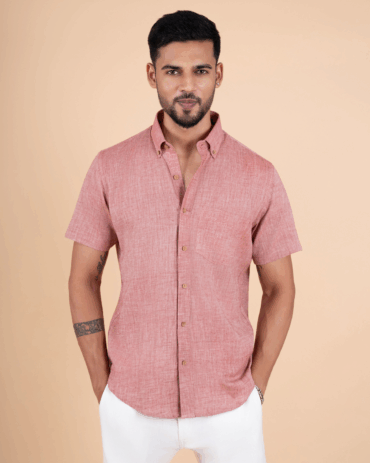Earth Tone Half Sleeve Men Shirt