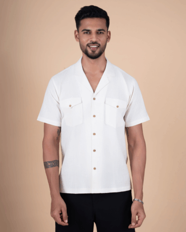 Natural Raw Double Pocket Shirt